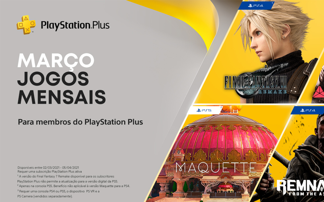 PlayStation Plus – Jogos Mensais: Março